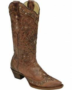 Corral Women's Glitter Inlay Western Boots Black Distressed 15 Corral Women's Glitter Inlay Western Boots Black Distressed -Corral Boots Shop 0455H3 38 P1