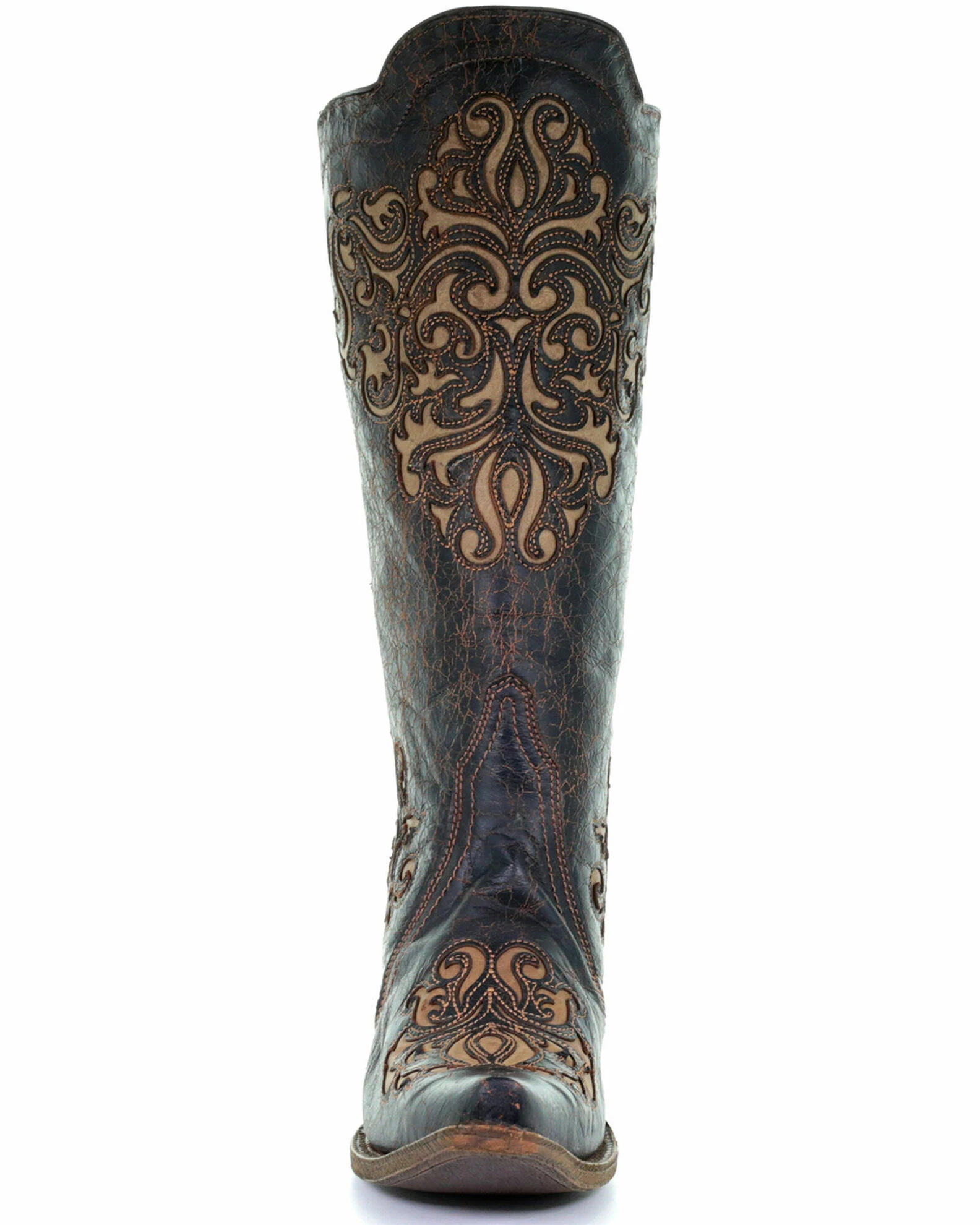 Corral Women's Inlay And Straps Cowgirl Boots - Snip Toe 6 Corral Women's Inlay And Straps Cowgirl Boots - Snip Toe - Image 4