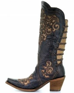 Corral Women's Inlay And Straps Cowgirl Boots - Snip Toe 9 Corral Women's Inlay And Straps Cowgirl Boots - Snip Toe -Corral Boots Shop 0459A6 89 LT