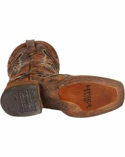 Corral Women's Square Toe Inlay Western Boots Cognac -Corral Boots Shop 045U70 38 BM