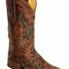 Corral Women's Square Toe Inlay Western Boots Cognac 2 Corral Women's Square Toe Inlay Western Boots Cognac -Corral Boots Shop 045U70 38 P1