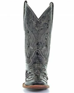 Corral Vintage Black Python Inlay Cowgirl Boots - Square Toe For Women's 13 Corral Vintage Black Python Inlay Cowgirl Boots - Square Toe For Women's -Corral Boots Shop 045U85 89 FT