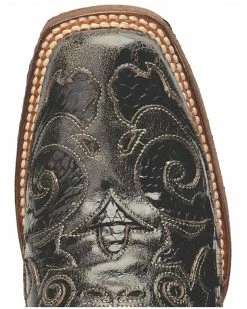 Corral Vintage Black Python Inlay Cowgirl Boots - Square Toe For Women's 15 Corral Vintage Black Python Inlay Cowgirl Boots - Square Toe For Women's -Corral Boots Shop 045U85 89 TP