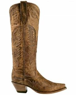 Corral Women's Vintage Eagle Overlay Tall Western Boots Brown -Corral Boots Shop 045V28 41 D4