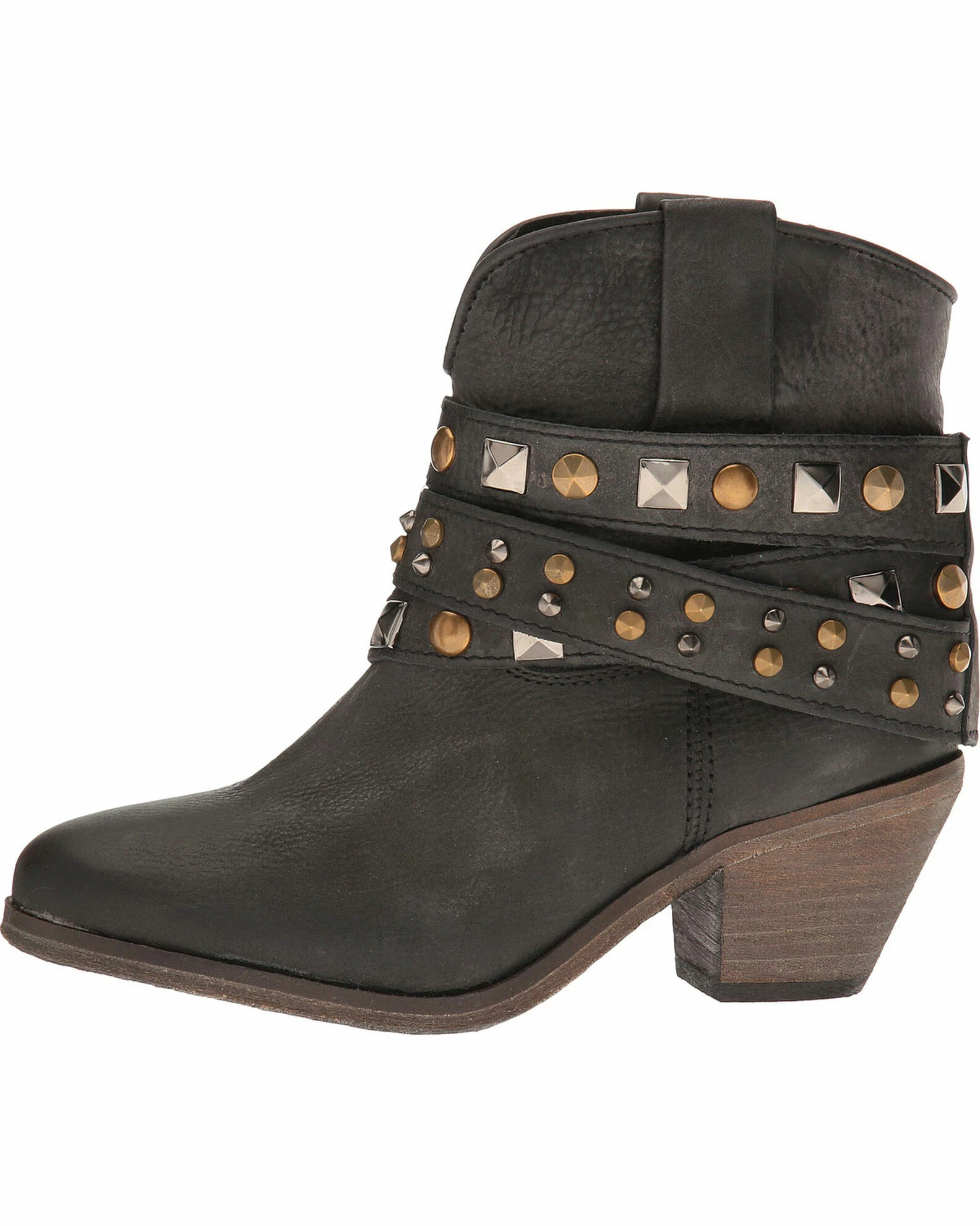 Corral Women's Urban Studded Strap Fashion Boots Black 5 Corral Women's Urban Studded Strap Fashion Boots Black - Image 3