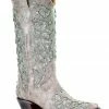Corral Women's Glitter Inlay And Crystals Western Boots White -Corral Boots Shop 2000213127 100 P1