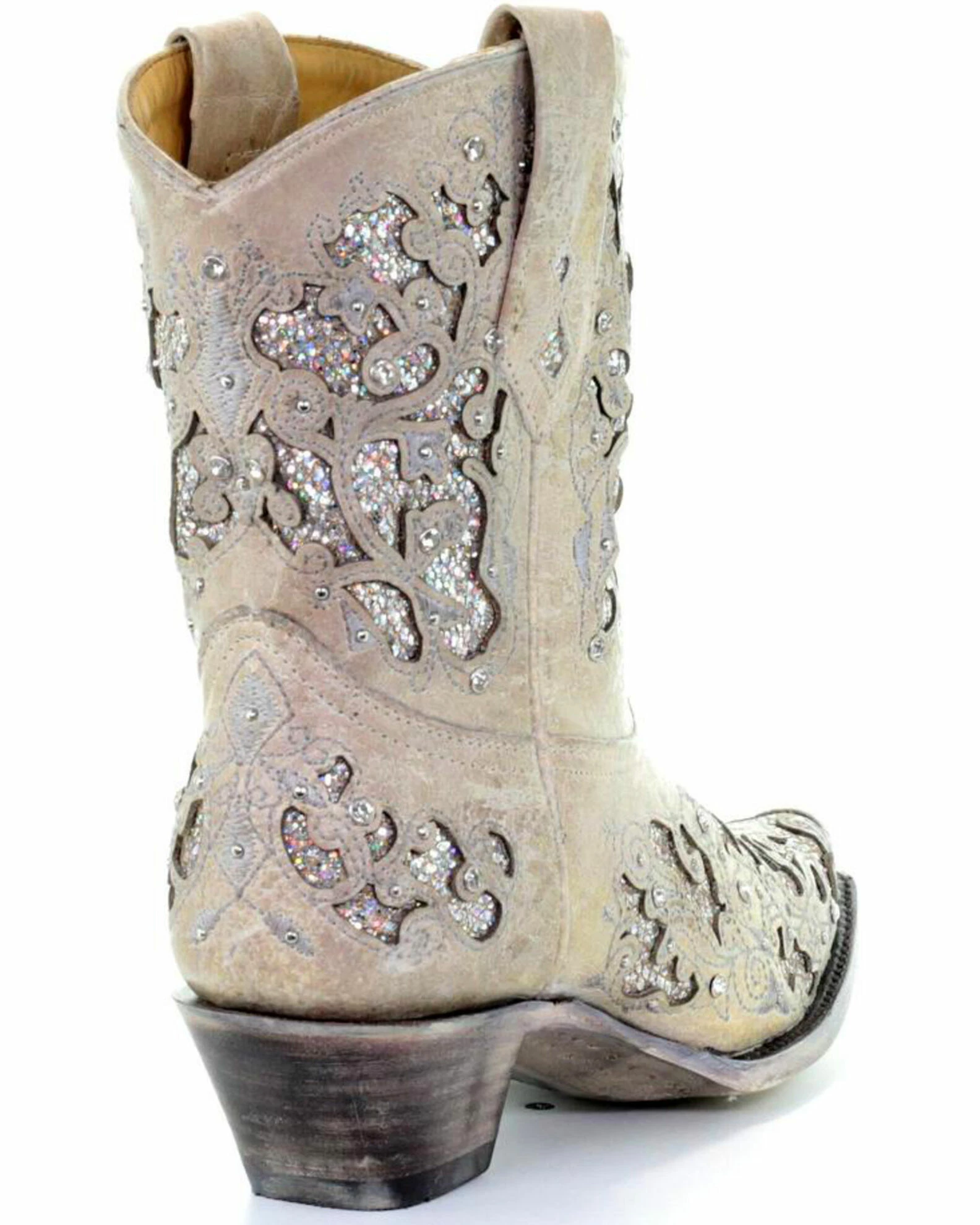 Corral Women's Metallic Glitter Inlay & Crystal Boots - Snip Toe 10 Corral Women's Metallic Glitter Inlay & Crystal Boots - Snip Toe - Image 8