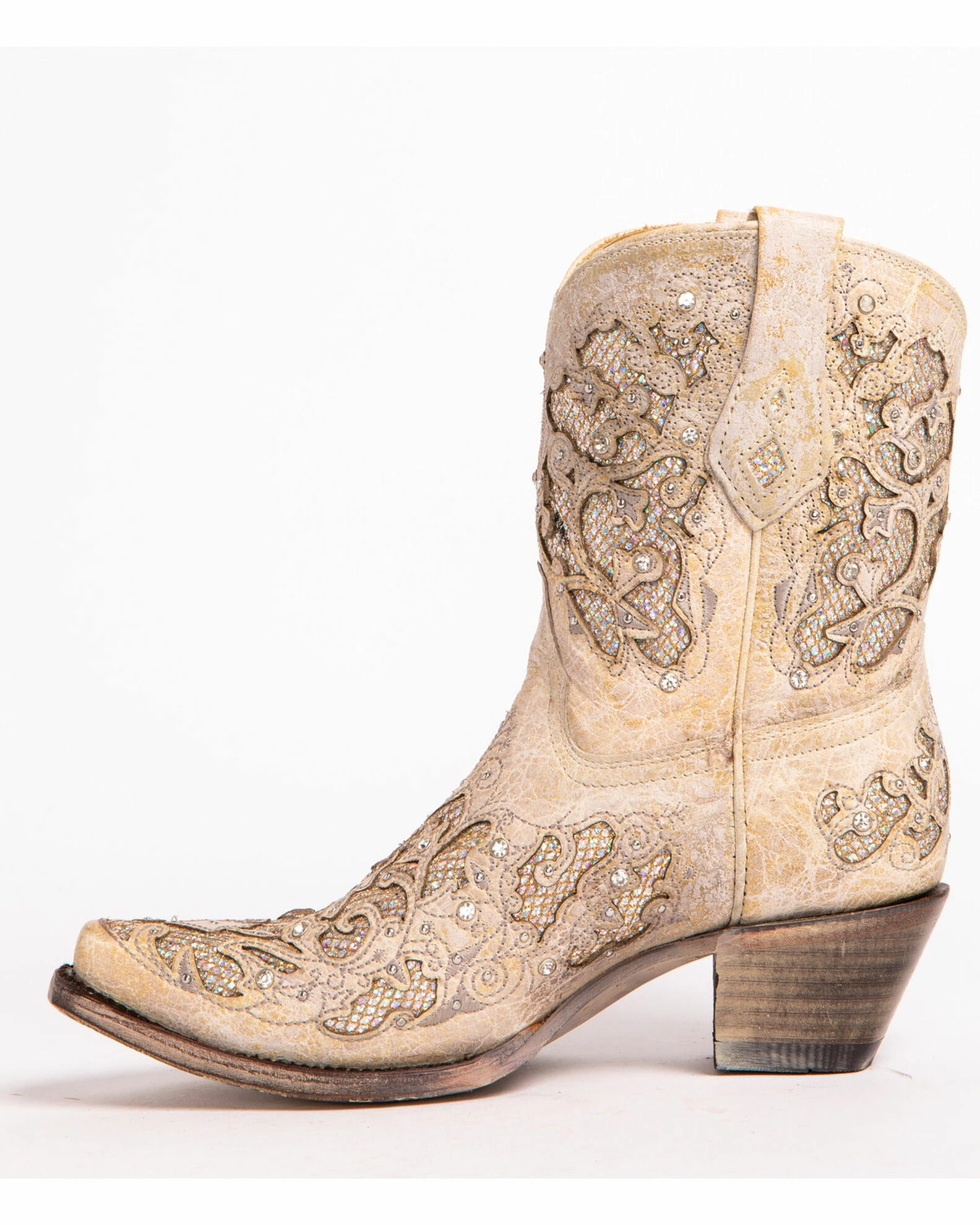 Corral Women's Metallic Glitter Inlay & Crystal Boots - Snip Toe 5 Corral Women's Metallic Glitter Inlay & Crystal Boots - Snip Toe - Image 3