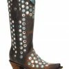 Corral Women's Brown Studded Embroidered Cowgirl Boots - Snip Toe -Corral Boots Shop 2000241033 200 P1