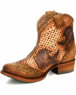 Alternative view of Corral Women's Galapagos Laser Cutout Booties - Round Toe