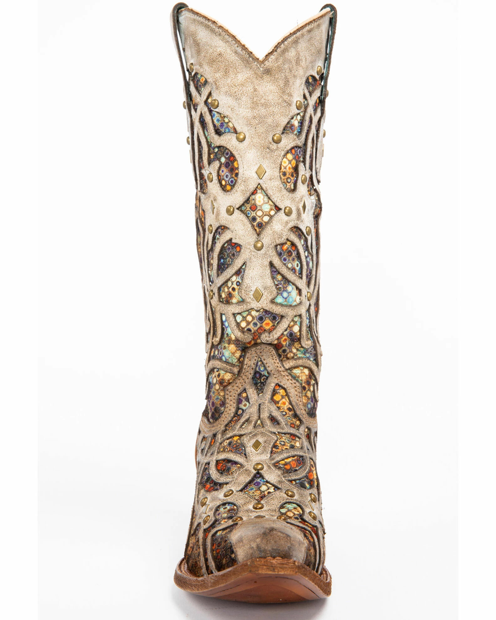 Corral Women's Taupe Inlay Western Boots - Snip Toe 6 Corral Women's Taupe Inlay Western Boots - Snip Toe - Image 4