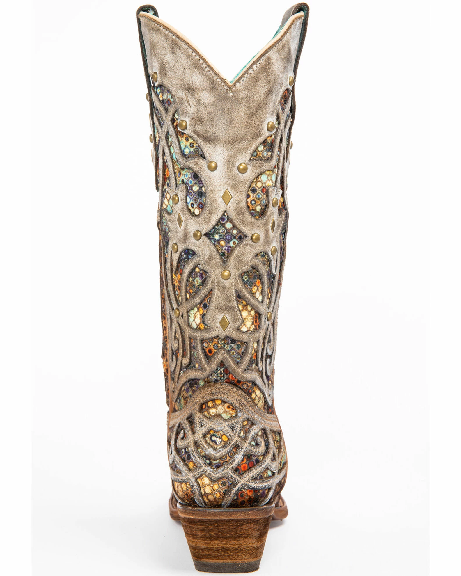 Corral Women's Taupe Inlay Western Boots - Snip Toe 7 Corral Women's Taupe Inlay Western Boots - Snip Toe - Image 5