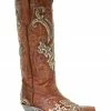 Corral Women's Brown Studded Overlay Western Boots - Snip Toe 2 Corral Women's Brown Studded Overlay Western Boots - Snip Toe -Corral Boots Shop 2000274388 200 P1