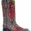 Corral Women's Sequin Inlay Western Boots - Square Toe -Corral Boots Shop 2000274389 001 P1