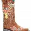 Corral Women's Deer Skull Overlay Western Boots - Square Toe -Corral Boots Shop 2000274390 200 P1