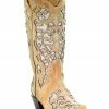 Corral Women's Glitter Floral Inlay Western Boots - Snip Toe -Corral Boots Shop 2000276659 250 P1