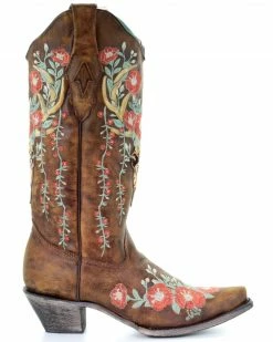 Alternative view of Corral Women's Deer Skull Western Boots - Snip Toe