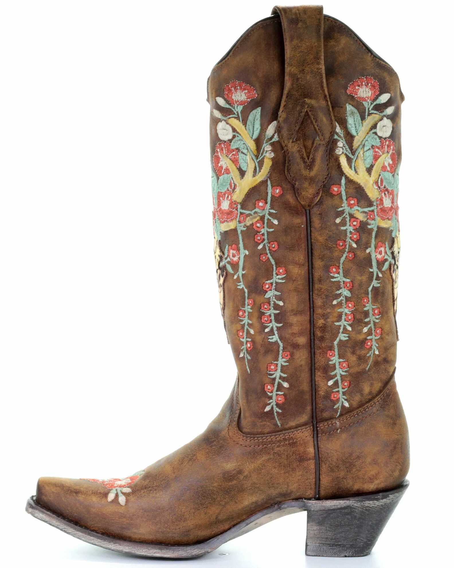 Corral Women's Deer Skull Western Boots - Snip Toe 5 Corral Women's Deer Skull Western Boots - Snip Toe - Image 3