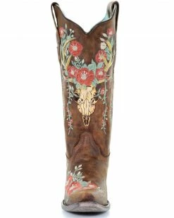 Corral Women's Deer Skull Western Boots - Snip Toe 11 Corral Women's Deer Skull Western Boots - Snip Toe -Corral Boots Shop 2000288047 280 P5