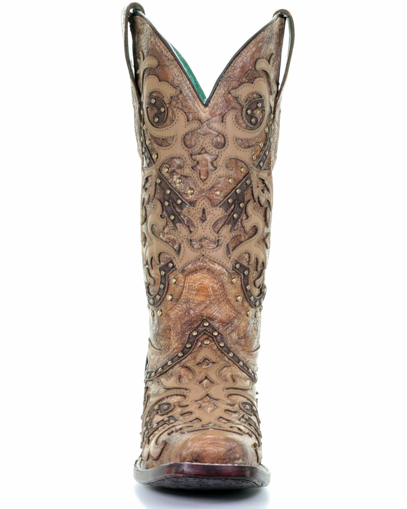 Corral Women's Brown Overlay Western Boots - Square Toe 7 Corral Women's Brown Overlay Western Boots - Square Toe - Image 5