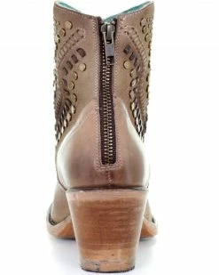 Corral Women's Brown Studs Fashion Booties - Round Toe -Corral Boots Shop 2000288069 200 P4