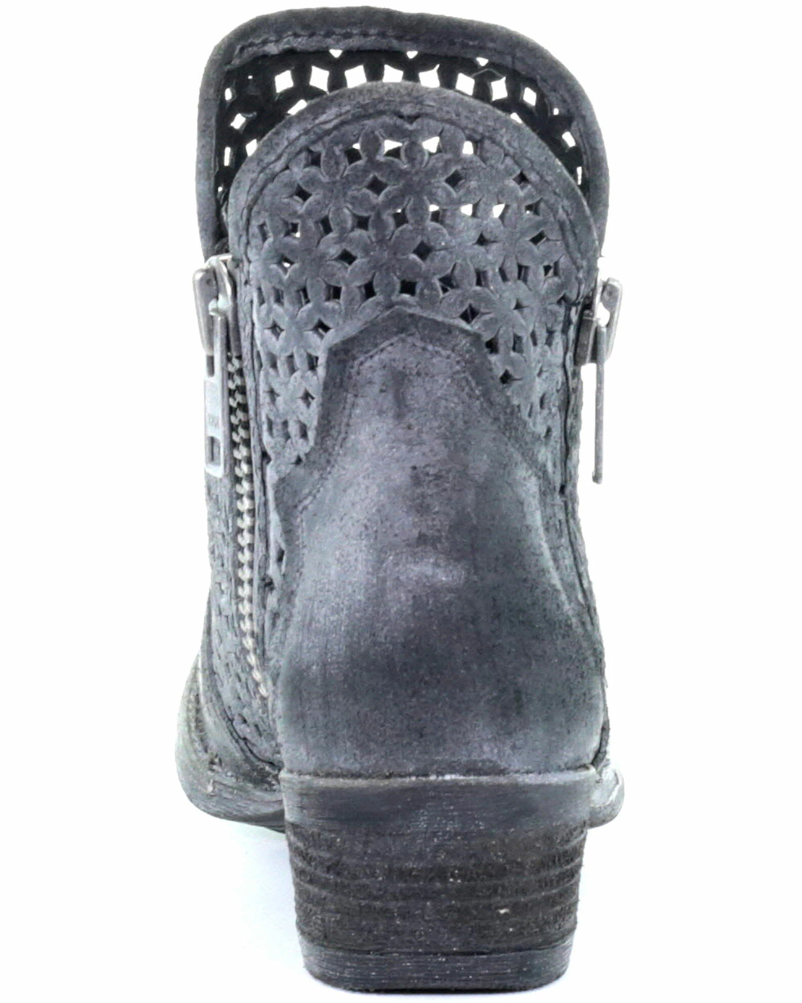 Corral Women's Grey Cutout Fashion Booties - Round Toe 6 Corral Women's Grey Cutout Fashion Booties - Round Toe - Image 4