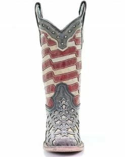 Corral Women's Blue Jeans Stars & Stripes Western Boots - Square Toe 11 Corral Women's Blue Jeans Stars & Stripes Western Boots - Square Toe -Corral Boots Shop 2000288139 400 P5