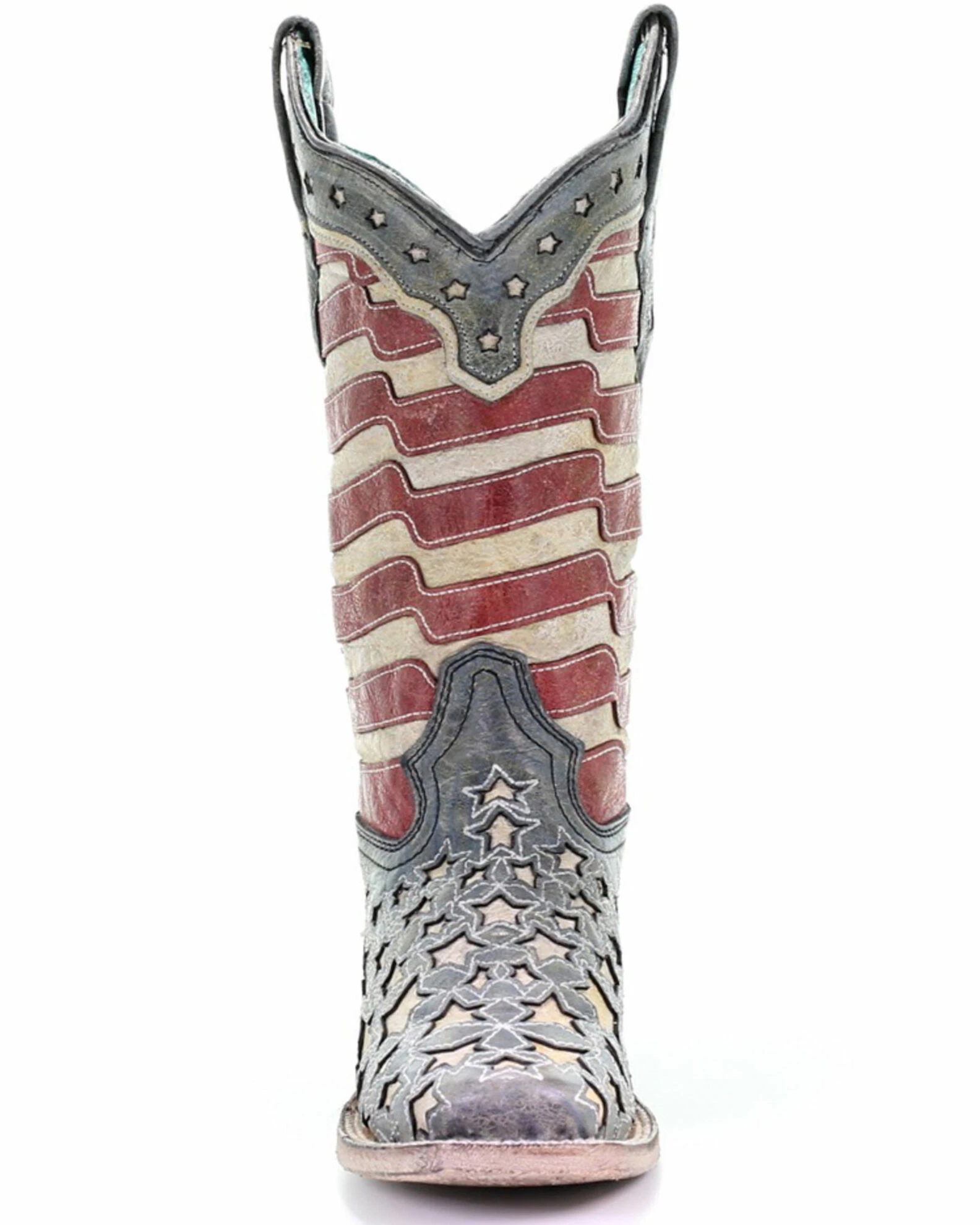 Corral Women's Blue Jeans Stars & Stripes Western Boots - Square Toe 7 Corral Women's Blue Jeans Stars & Stripes Western Boots - Square Toe - Image 5