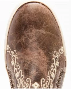 Corral Women's Bone Crater Inlay Embroidered Shoes Brown -Corral Boots Shop 2000288151 200 P6