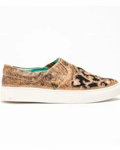 Corral Women's Floral Embroidered Glitter Inlay Sneakers Black -Corral Boots Shop 2000288157 001 P2