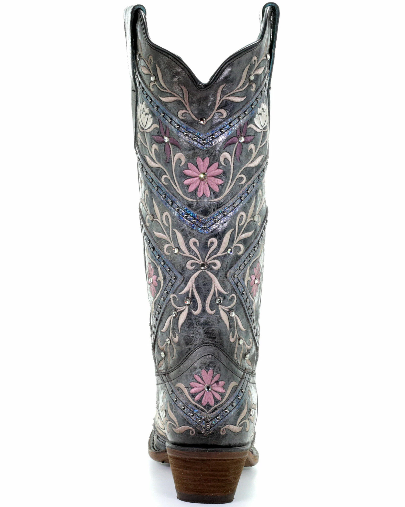 Corral Women's Floral Embroidery & Rhinestones Western Boots - Snip Toe 6 Corral Women's Floral Embroidery & Rhinestones Western Boots - Snip Toe - Image 4