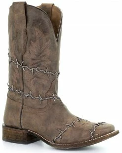 Corral Men's Rustic Brown Western Boots - Square Toe