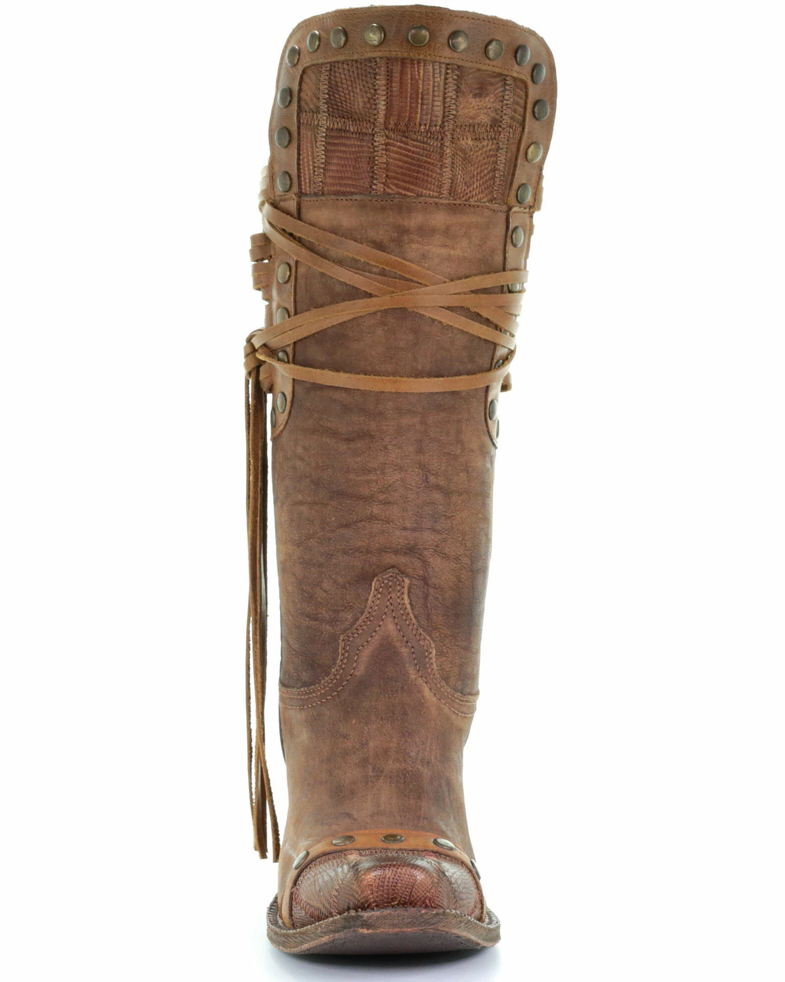 Corral Women's Vintage Gold Studded Western Boots - Snip Toe 6 Corral Women's Vintage Gold Studded Western Boots - Snip Toe - Image 4