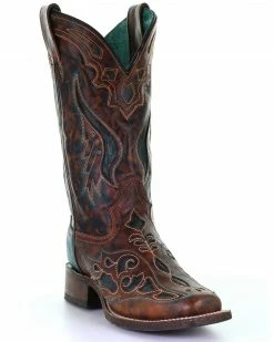 Corral Women's Rodeo Laser Western Boots - Square Toe