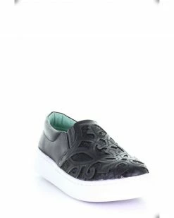 Corral Women's Black Inlay & Embroidery Sneakers
