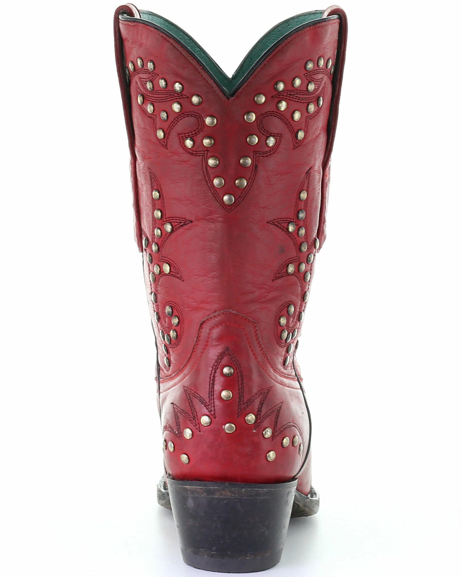 Corral Women's Studded Red Embroidery Western Boots - Snip Toe 6 Corral Women's Studded Red Embroidery Western Boots - Snip Toe - Image 4