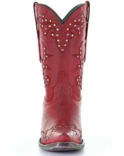 Corral Women's Studded Red Embroidery Western Boots - Snip Toe 13 Corral Women's Studded Red Embroidery Western Boots - Snip Toe -Corral Boots Shop 2000293463 600 P5