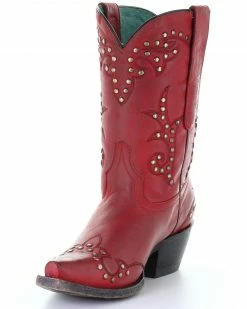 Corral Women's Studded Red Embroidery Western Boots - Snip Toe 14 Corral Women's Studded Red Embroidery Western Boots - Snip Toe -Corral Boots Shop 2000293463 600 P6