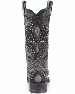 Corral Women's Black Inlay Western Boots - Square Toe -Corral Boots Shop 2000293470 001 P4