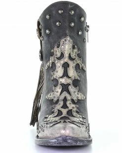 Corral Women's Metallic Overlay Fashion Booties - Pointed Toe Multi -Corral Boots Shop 2000293475 900 P5