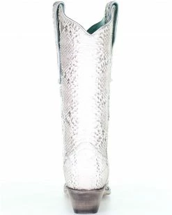 Corral Women's Natural Python Boots - Snip Toe -Corral Boots Shop 2000293477 101 P4