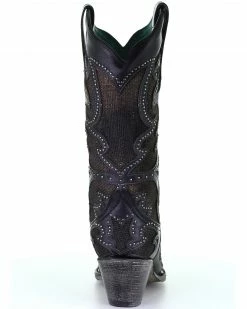 Corral Women's Black Inlay Western Boots - Snip Toe -Corral Boots Shop 2000295287 001 P4
