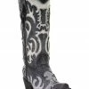 Corral Women's Grey Fur Overlay Western Boots - Snip Toe Black 1 Corral Women's Grey Fur Overlay Western Boots - Snip Toe Black -Corral Boots Shop 2000295318 001 P1