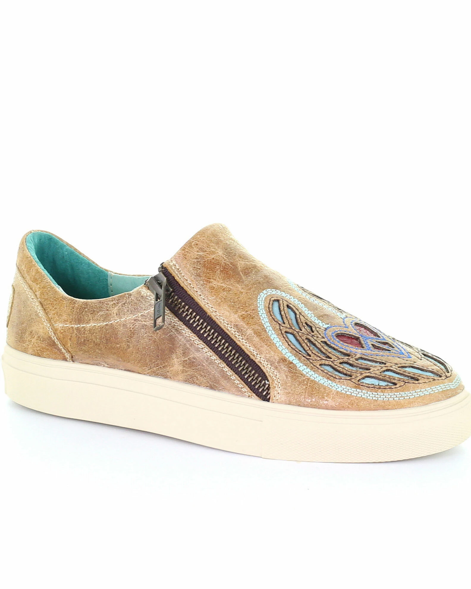 Corral Women's Straw Heart & Wings Inlay Shoes Multi 3 Corral Women's Straw Heart & Wings Inlay Shoes Multi