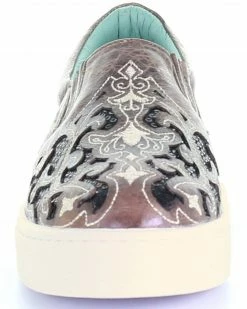 Corral Women's Brown Inlay & Embroidered Sneakers Black/brown -Corral Boots Shop 2000315425 933 P5
