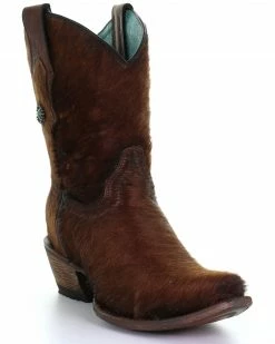 Corral Women's Brown Conchos Western Boots - Snip Toe