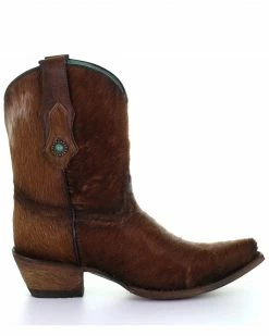 Alternative view of Corral Women's Brown Conchos Western Boots - Snip Toe