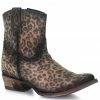 Corral Women's Leopard Print Fashion Booties - Round Toe -Corral Boots Shop 2000326126 902 P1