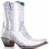 Corral Women's Exotic Snake Skin Western Booties - Snip Toe -Corral Boots Shop 2000337921 101 P1