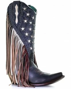 Corral Women's Lamb Stars Inlay & Studs Western Boots - Snip Toe Blue -Corral Boots Shop 2000340851 400 P1 1